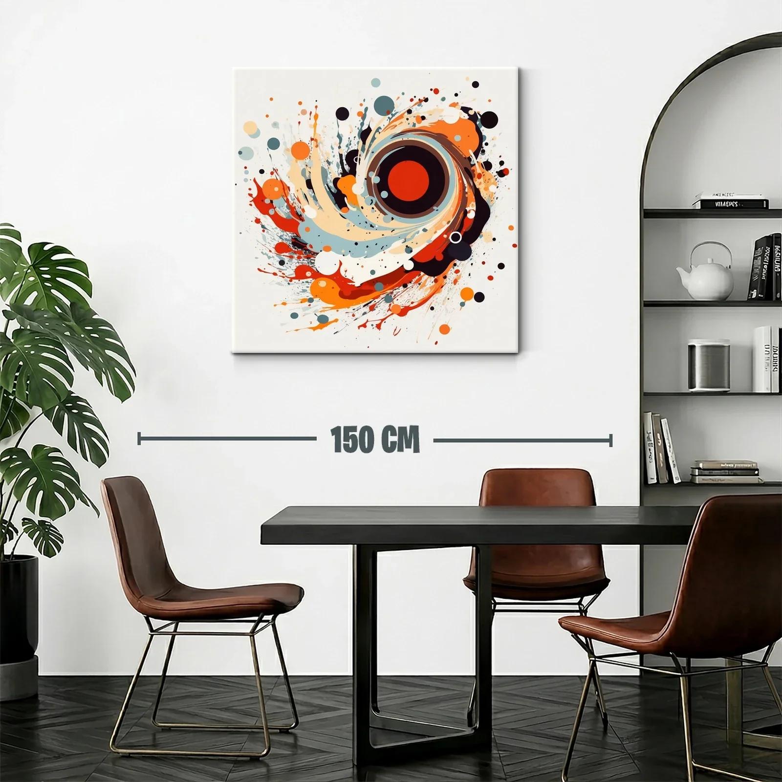 Explosión abstracta con tonos cálidos y contrastes vivos — miniatura 2
