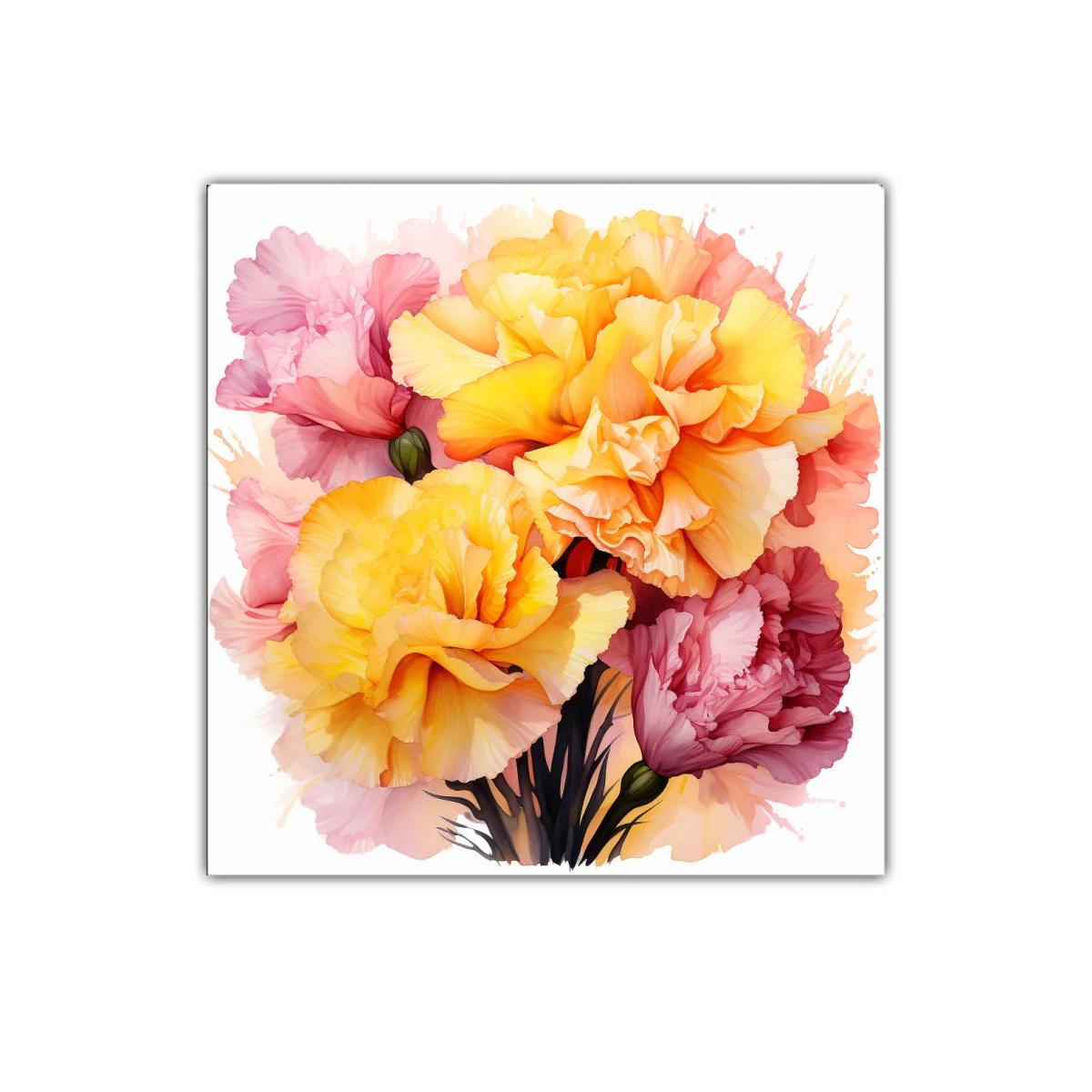 Cuadro decorativo con flores cálidas y vibrantes — imagen principal