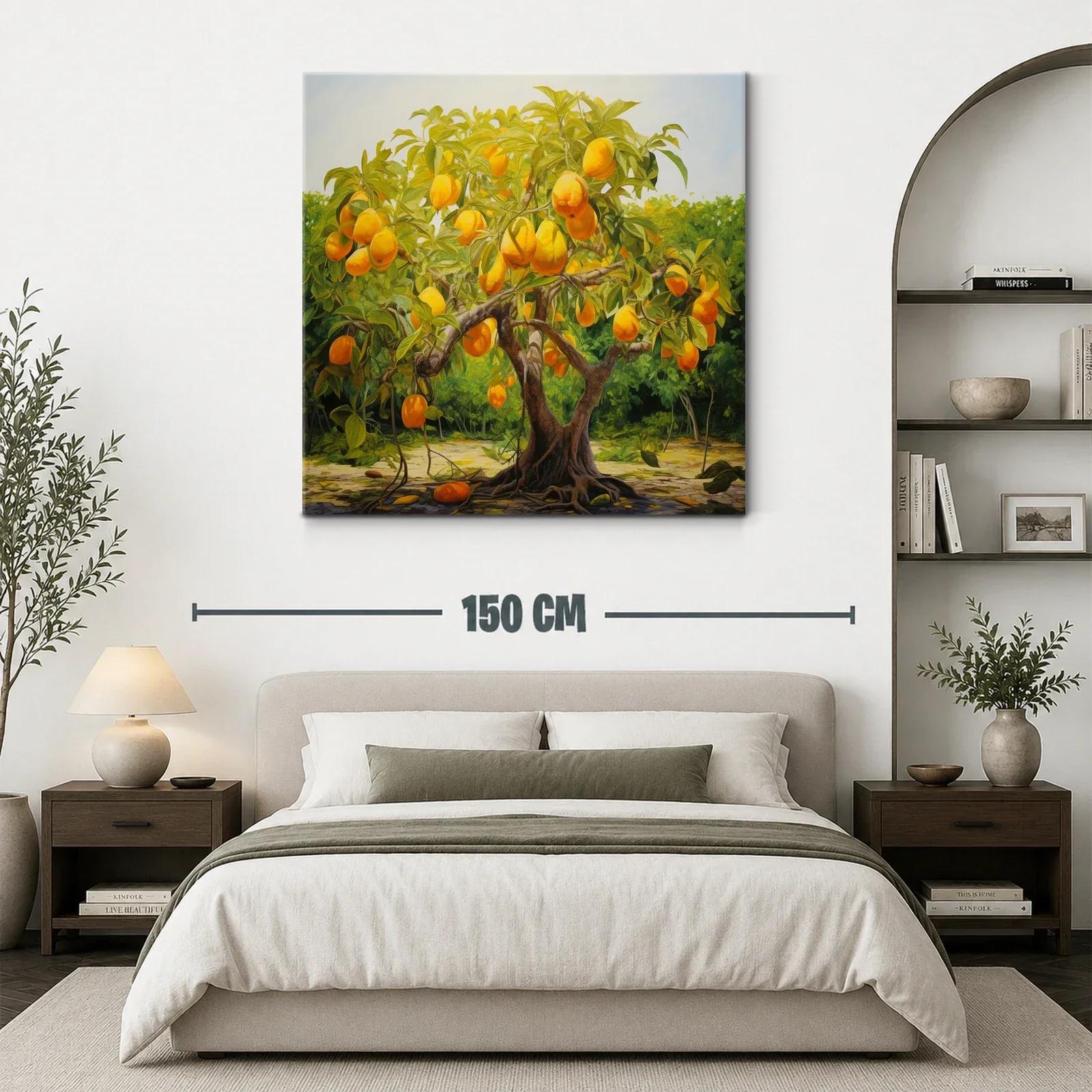 Árbol de frutas doradas en paisaje natural vibrante — miniatura 3