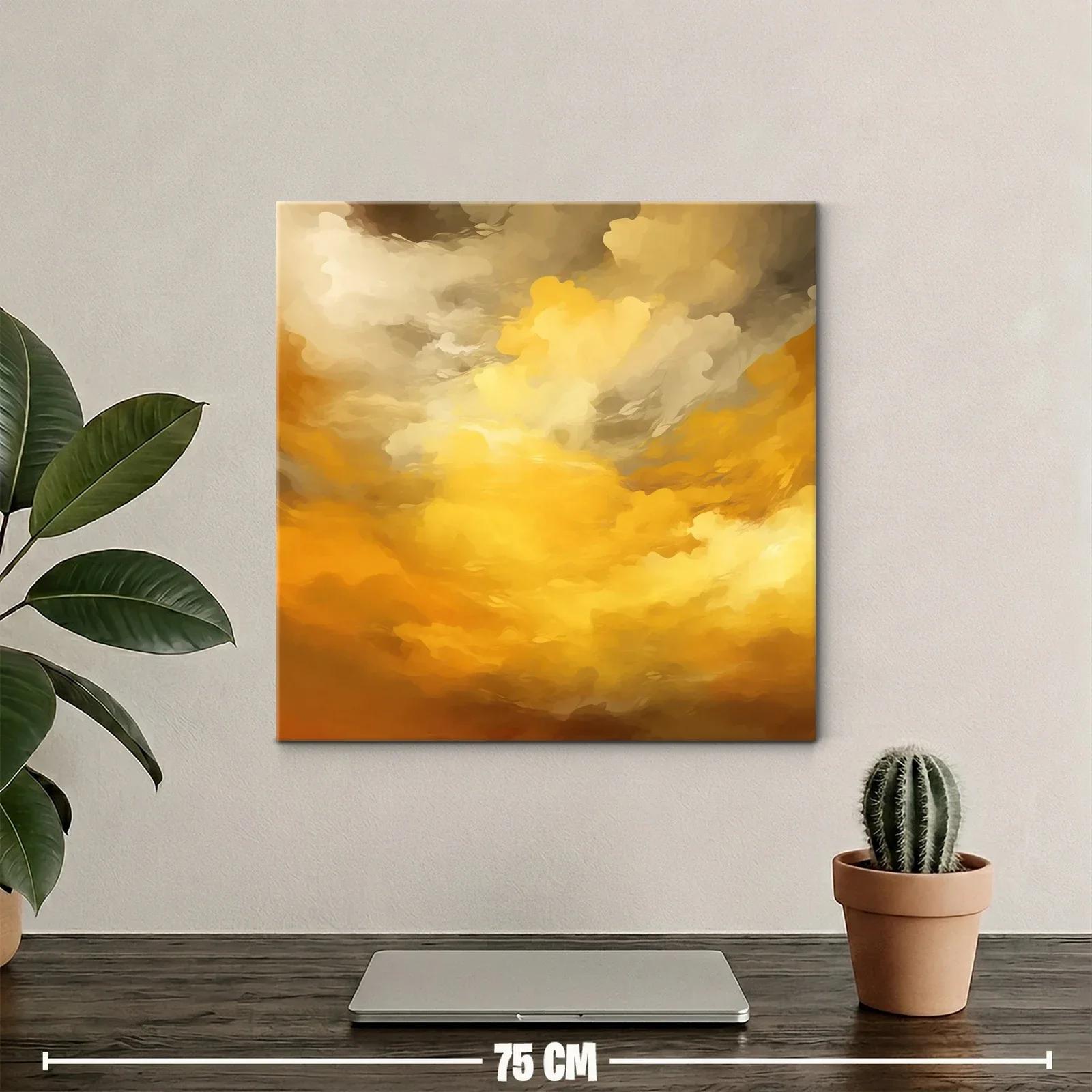 Atardecer dorado con nubes en movimiento y luz cálida — miniatura 2