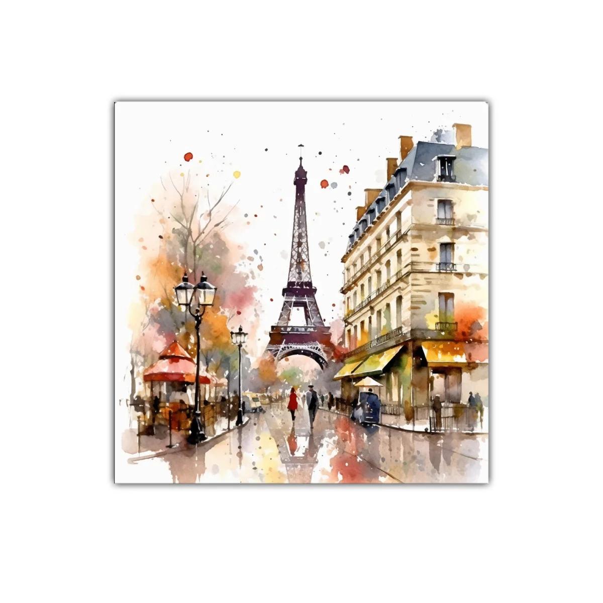 Paisaje parisino con Torre Eiffel y ambiente otoñal — imagen principal