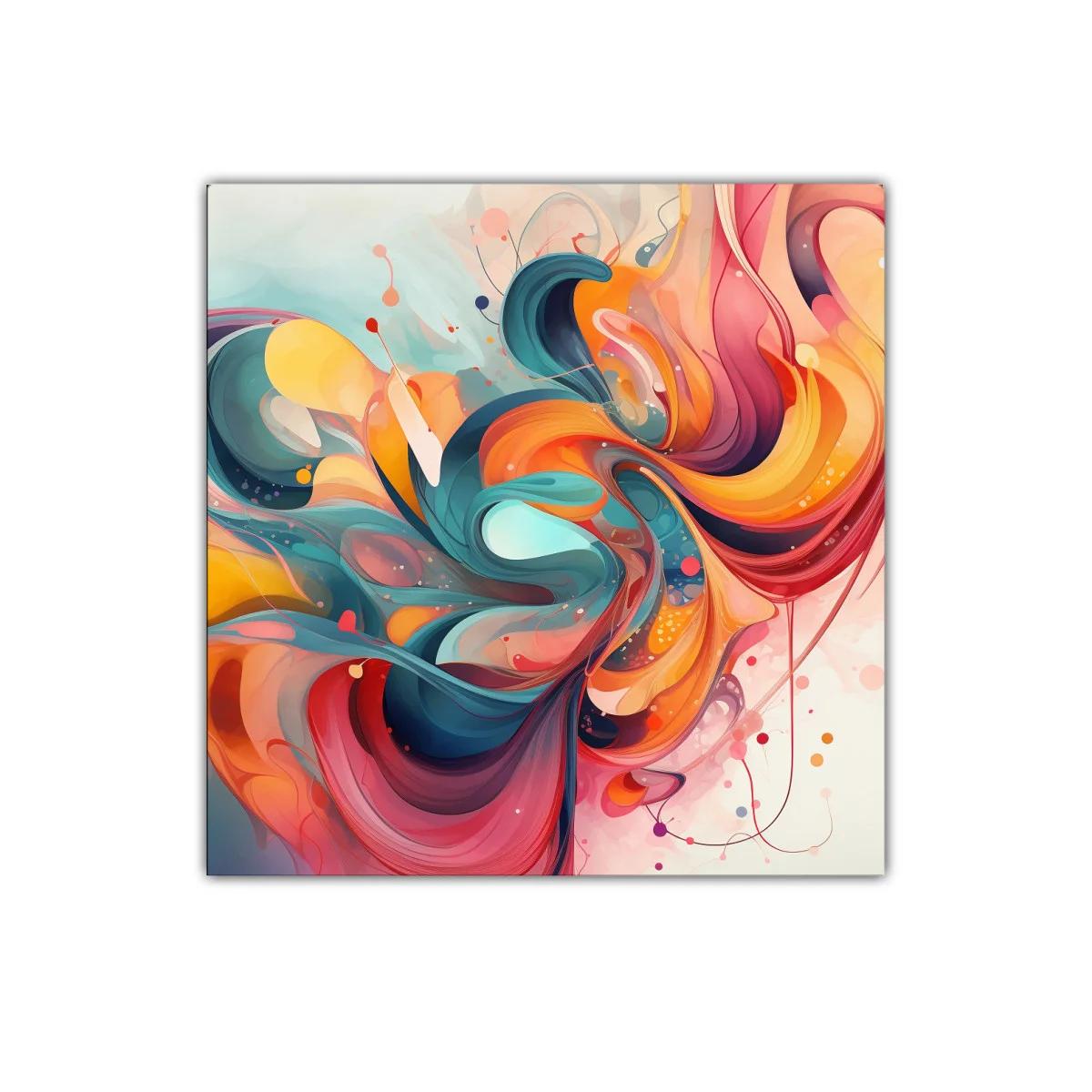 Explosión Abstracta de Colores Vibrantes y Dinámicos