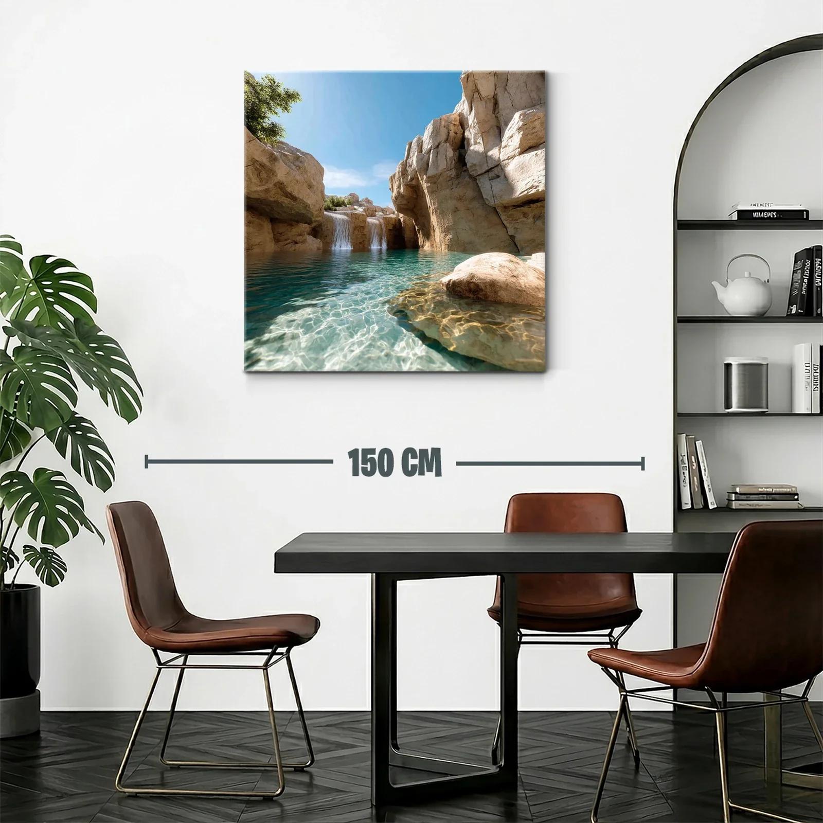 Paisaje sereno con cascada y aguas cristalinas — miniatura 2