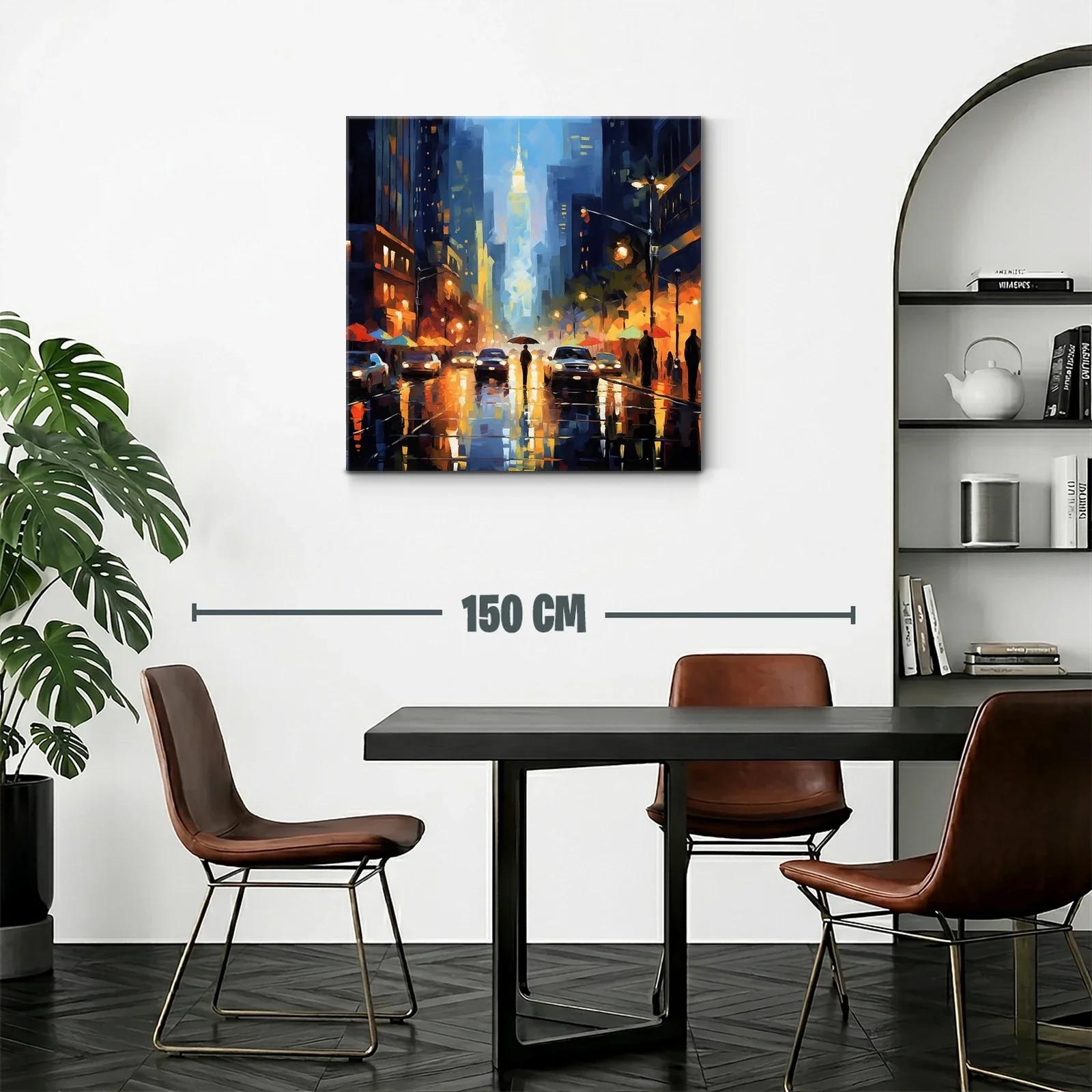 Atardecer Urbano con Reflejos y Luces Vibrantes — miniatura 2