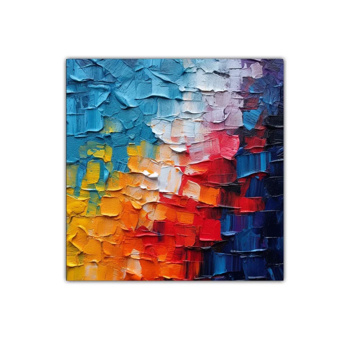 Cuadro Abstracto con Explosión de Colores Vibrantes — imagen principal