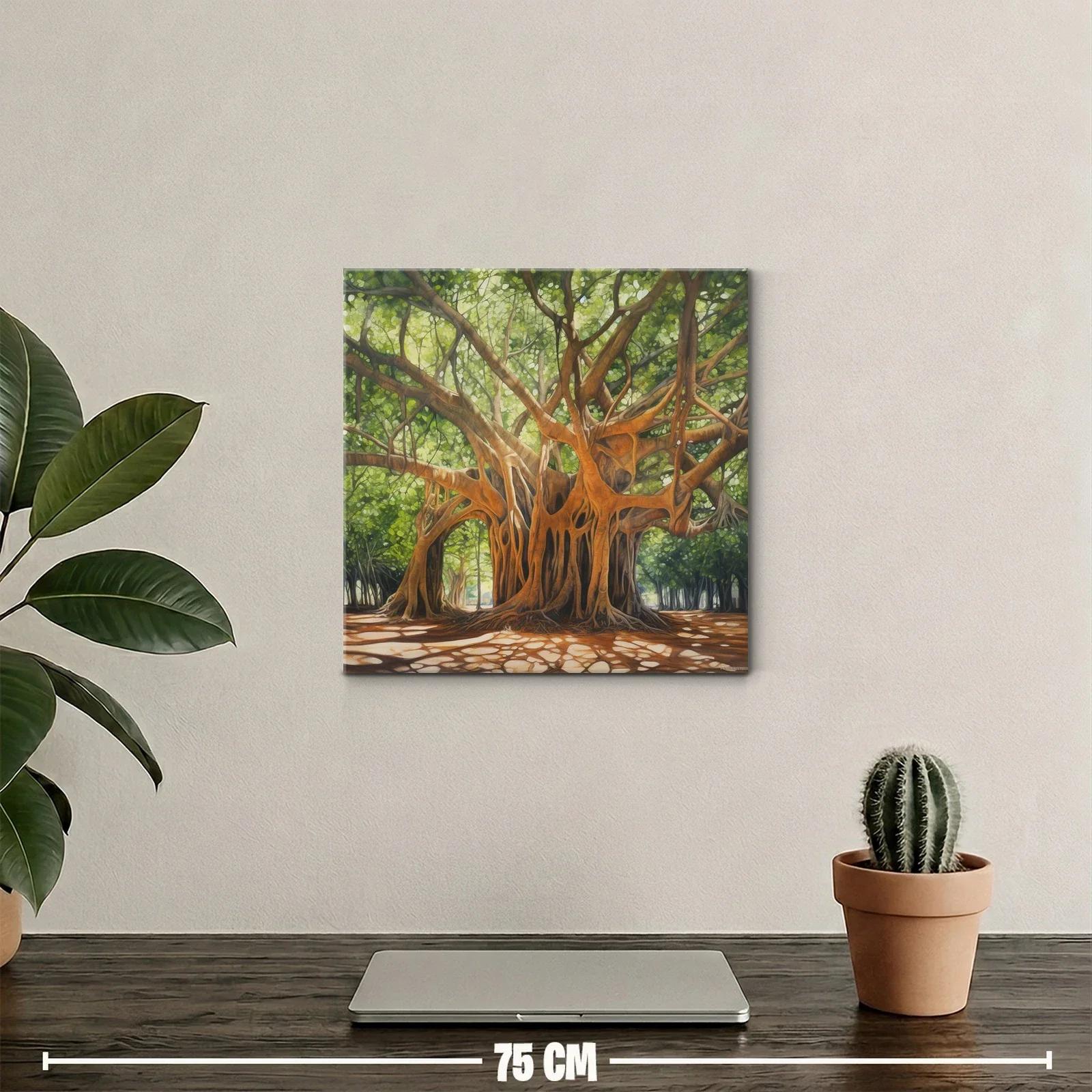 Majestuoso árbol con ramas entrelazadas y luz natural — miniatura 2