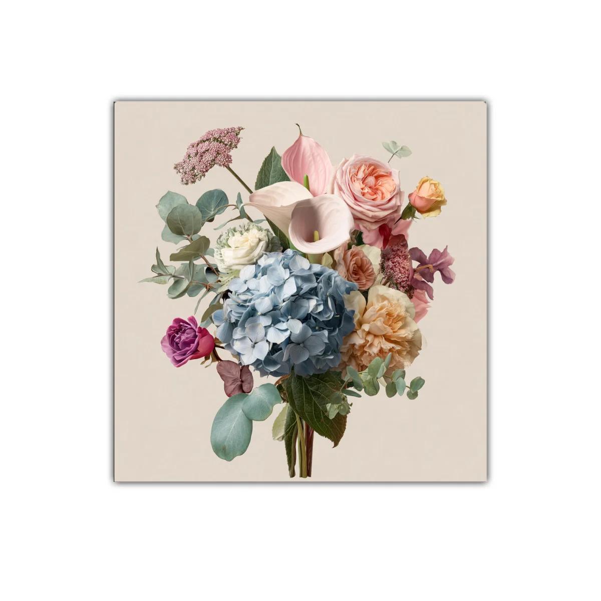 Ramo elegante con flores delicadas y tonos pastel suaves — imagen principal