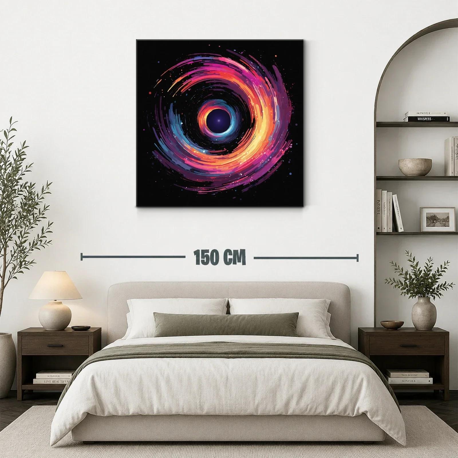 Espiral cósmica en vibrantes tonos cálidos y fríos — miniatura 3
