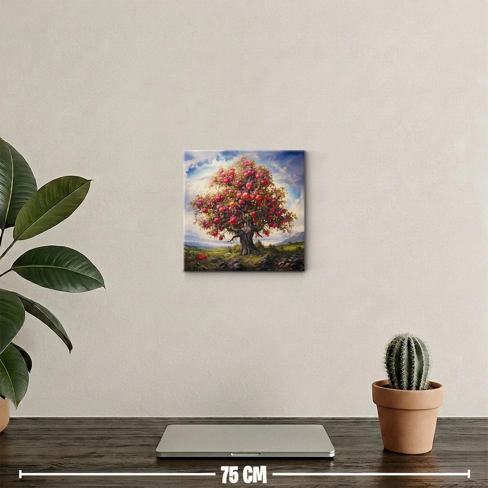 Árbol cargado de frutas en paisaje sereno y luminoso — miniatura 2
