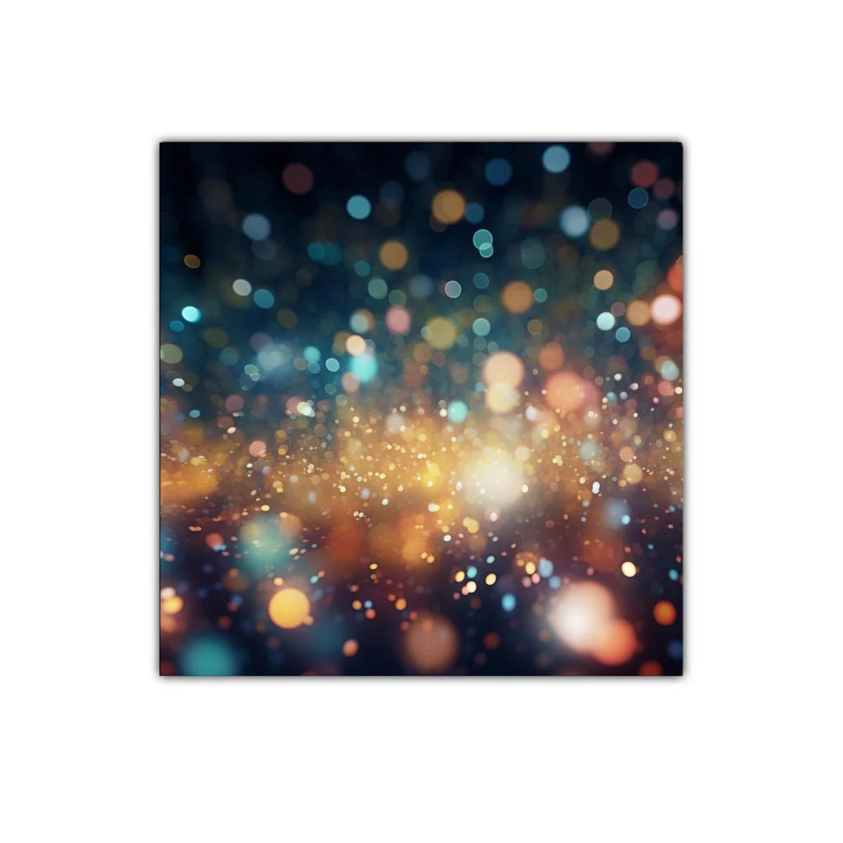 Explosión de luces abstractas con tonos cálidos y fríos — imagen principal