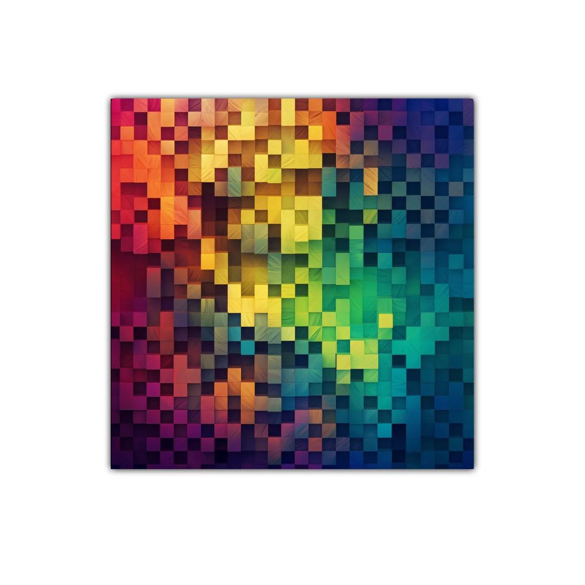 Cuadro de mosaico abstracto en paleta vibrante de colores — imagen principal