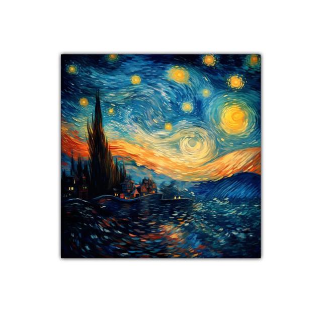 Cielo nocturno vibrante con estrellas y horizonte iluminado