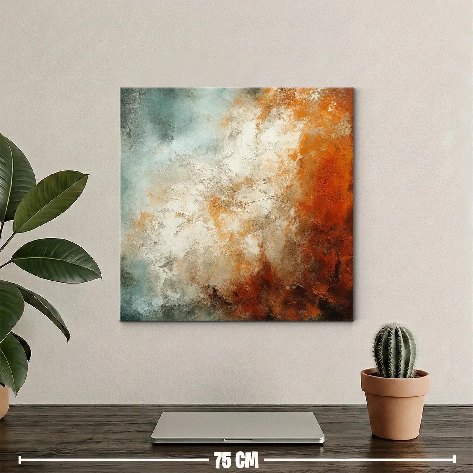 Composición abstracta con tonos cálidos y neutros — miniatura 2