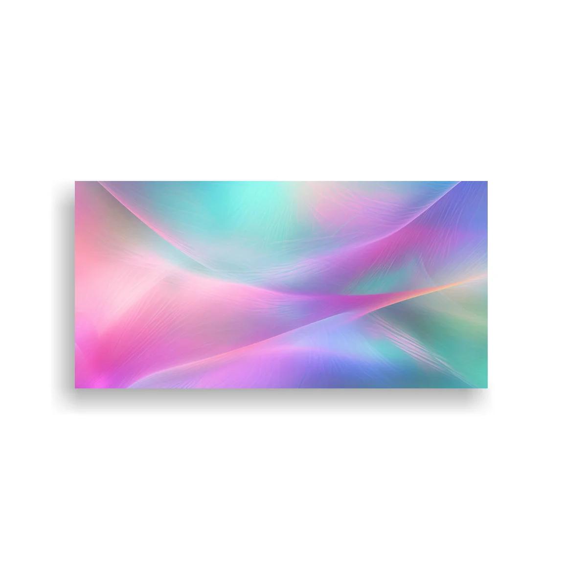 Cuadro degradado abstracto en ondas con brillos tenues — imagen principal