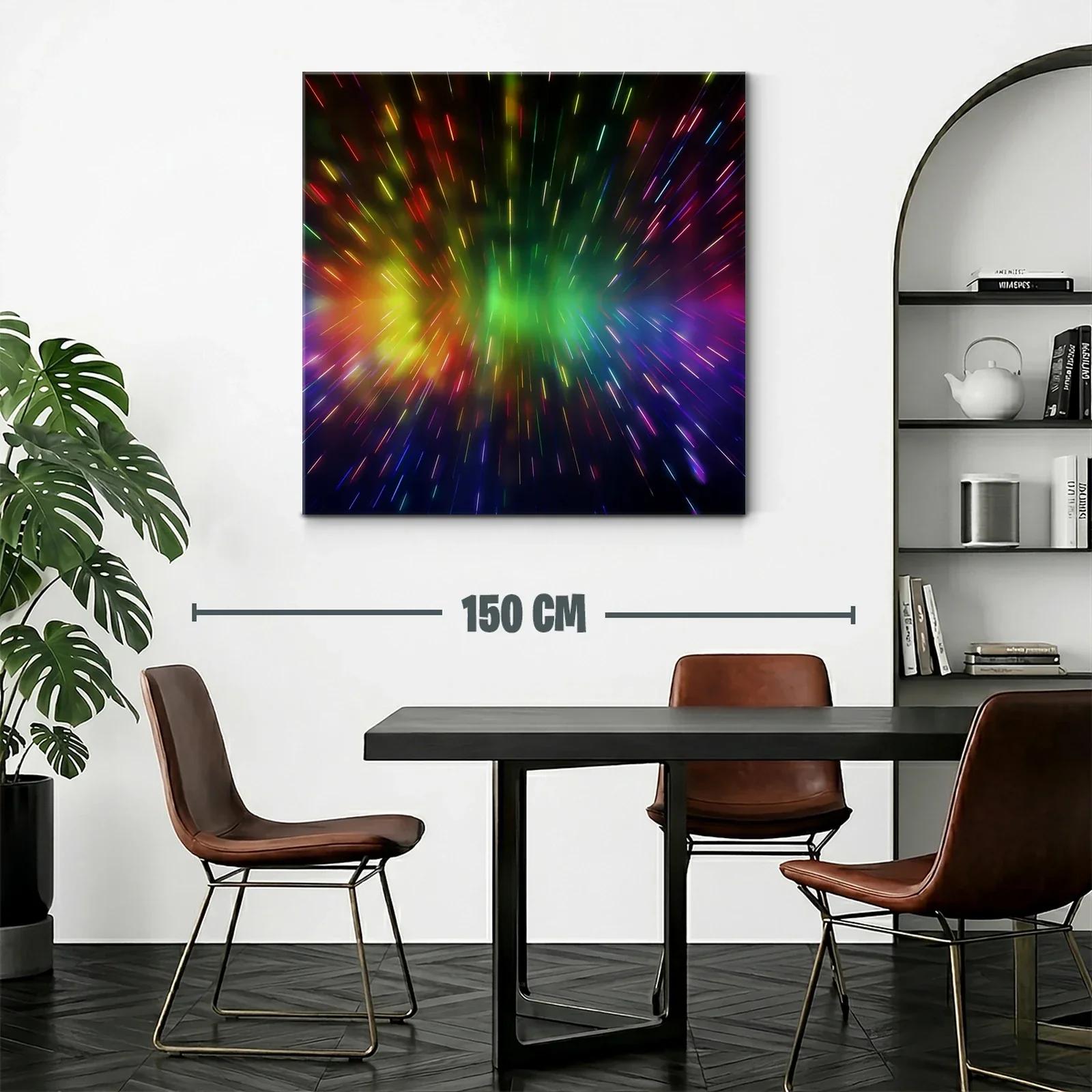 Explosión de luces vibrantes en movimiento caleidoscópico — miniatura 2