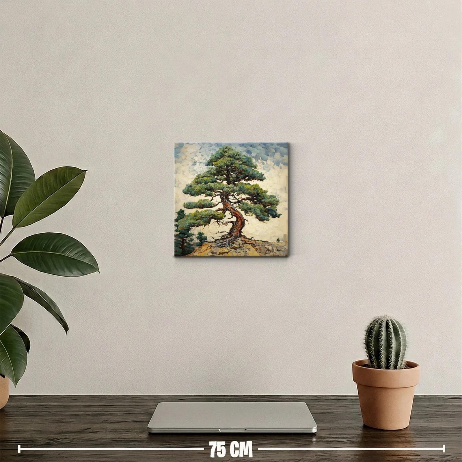 Árbol solitario con ramas extendidas en paisaje rocoso — miniatura 2