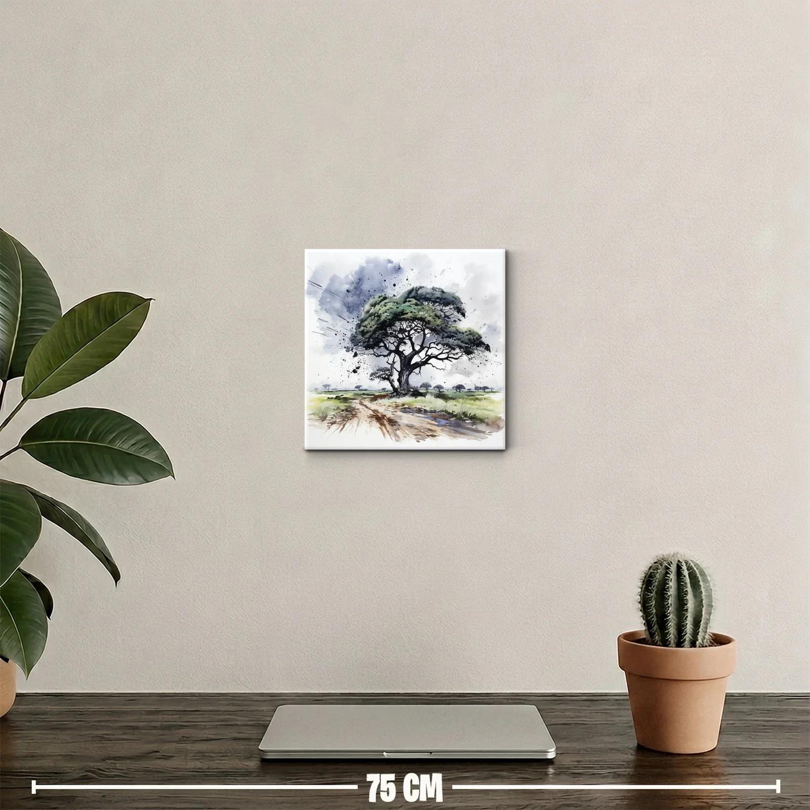 Árbol solitario en paisaje natural con efectos dinámicos — miniatura 2