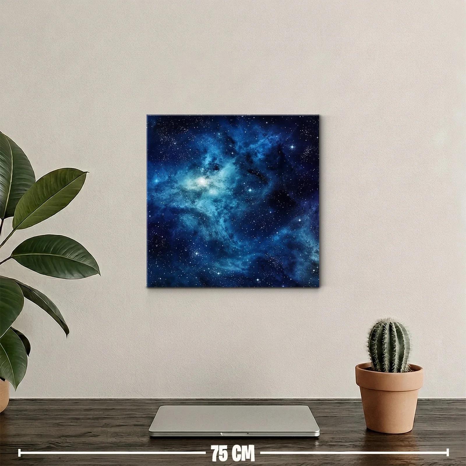 Cielo estrellado en vibrantes tonos azules y negros — miniatura 2
