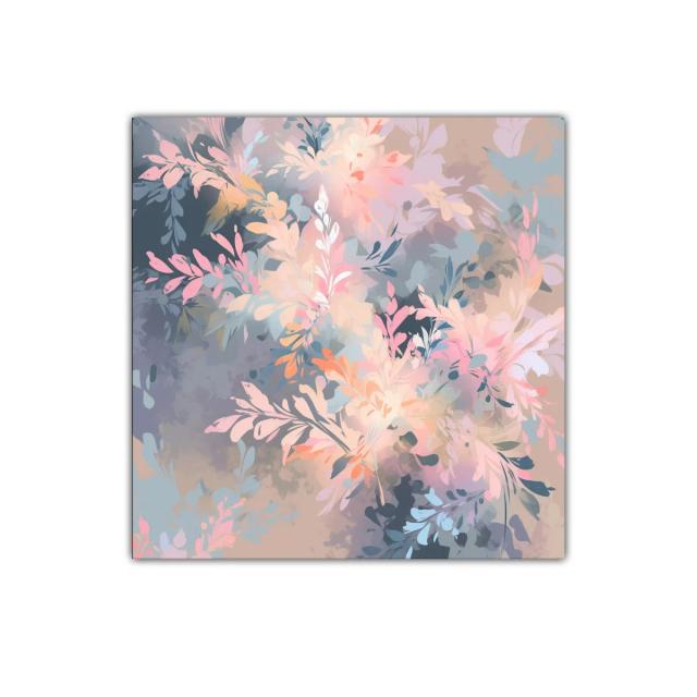 Cuadro decorativo con elegante diseño floral en tonos pastel