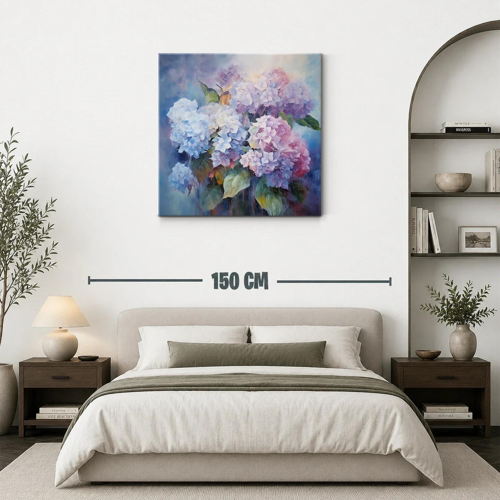 Impresionante ramo de hortensias en tonos pastel delicados — miniatura 3