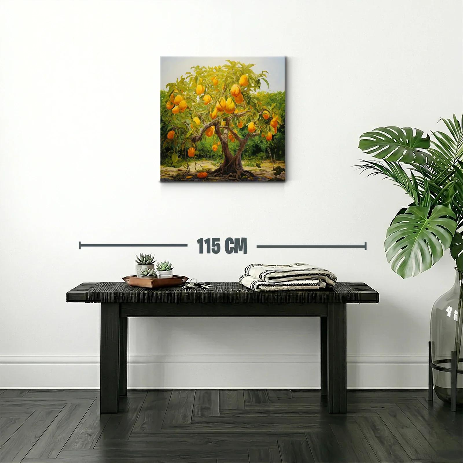 Árbol de frutas doradas en paisaje natural vibrante — miniatura 2