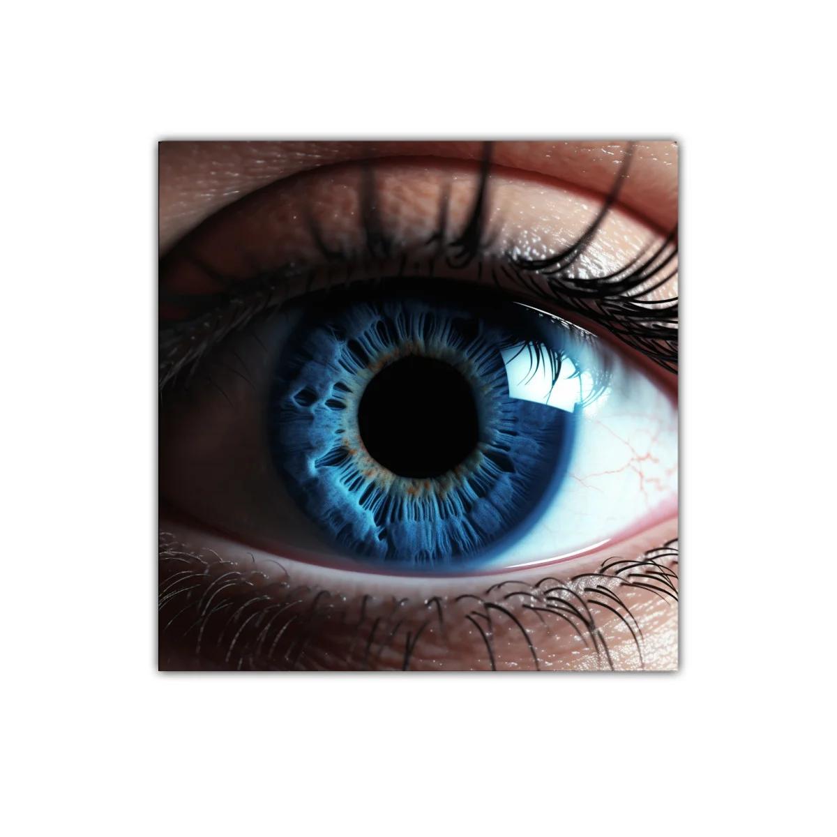 Cuadro decorativo ojo azul con detalle hipnotizante — imagen principal