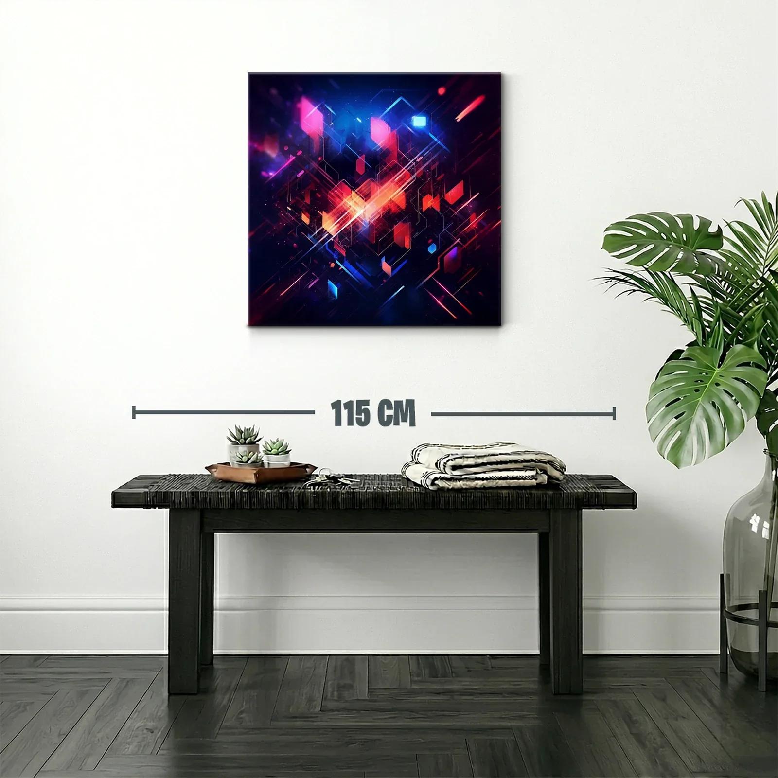 Composición geométrica vibrante con luces y contrastes intensos — miniatura 2