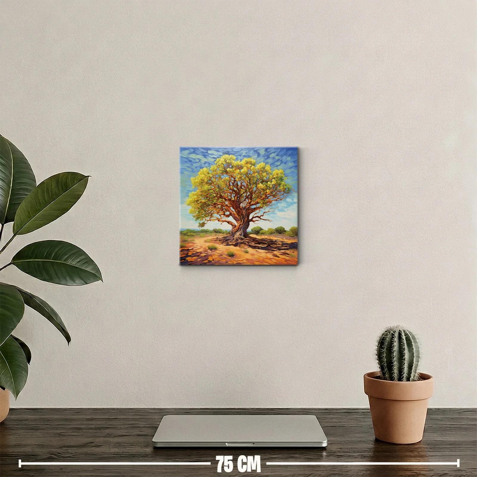 Árbol majestuoso bajo cielo azul en paisaje soleado — miniatura 2