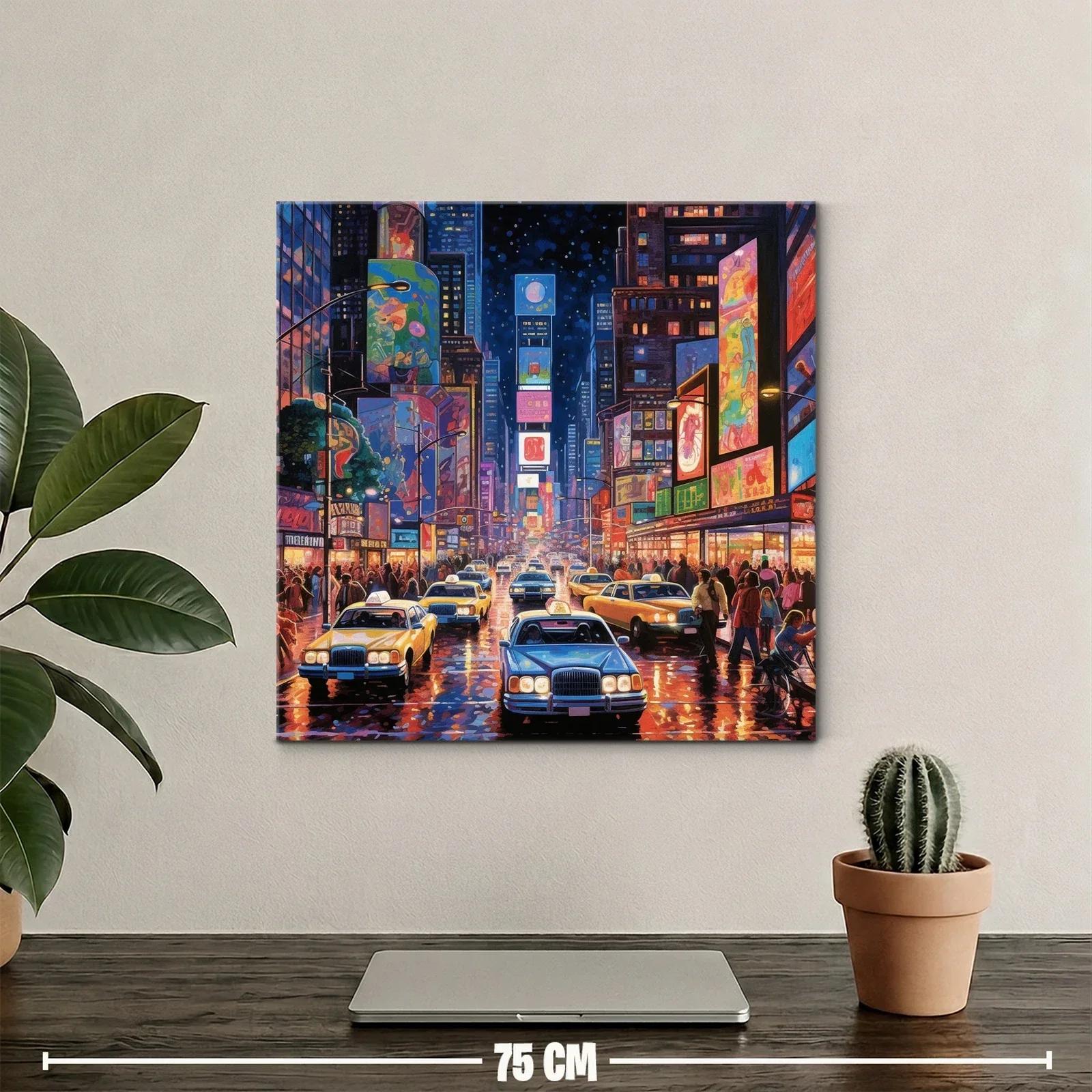 Tráfico nocturno y luces de ciudad vibrante llena de vida — miniatura 2