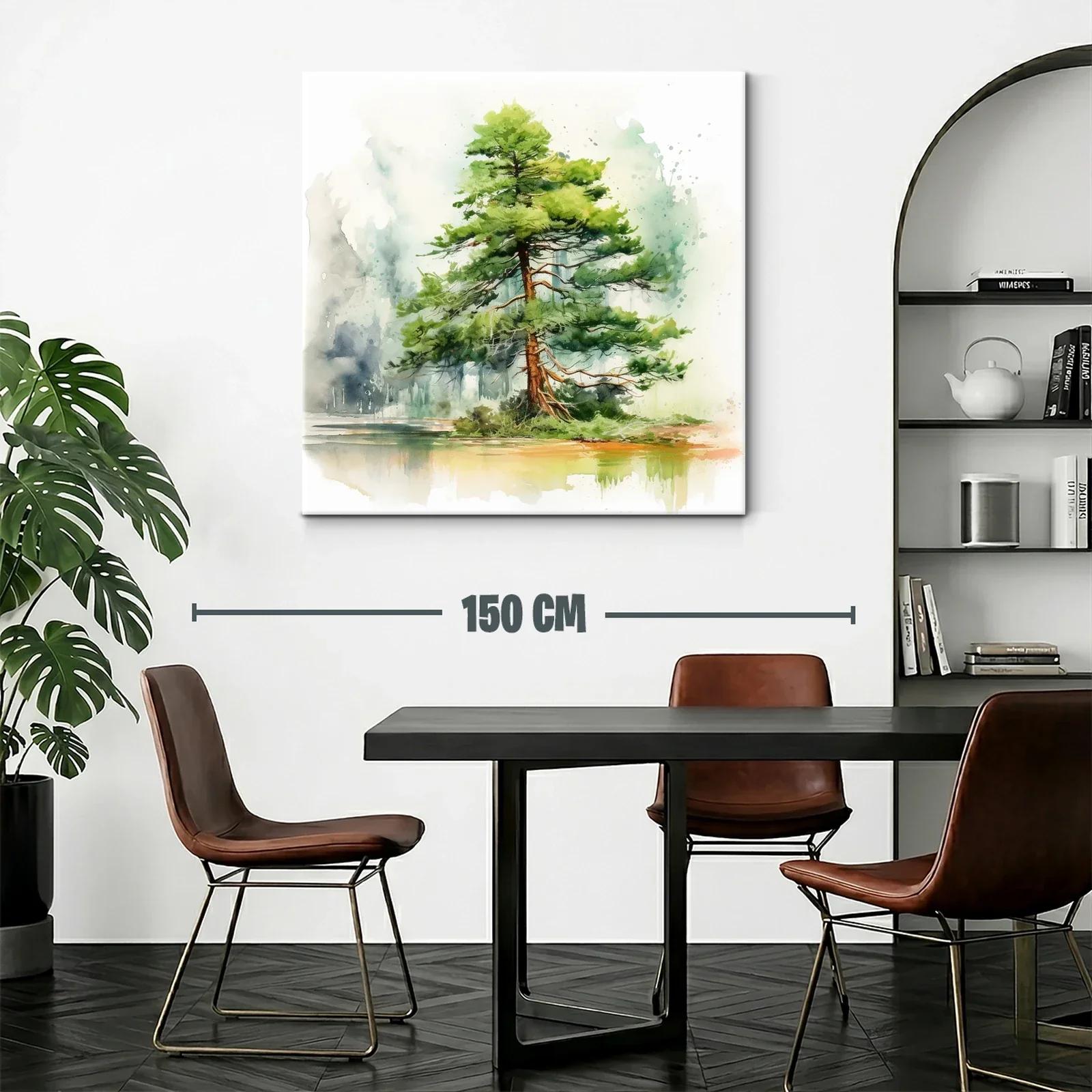 Elegante árbol solitario en paisaje sereno y natural — miniatura 2