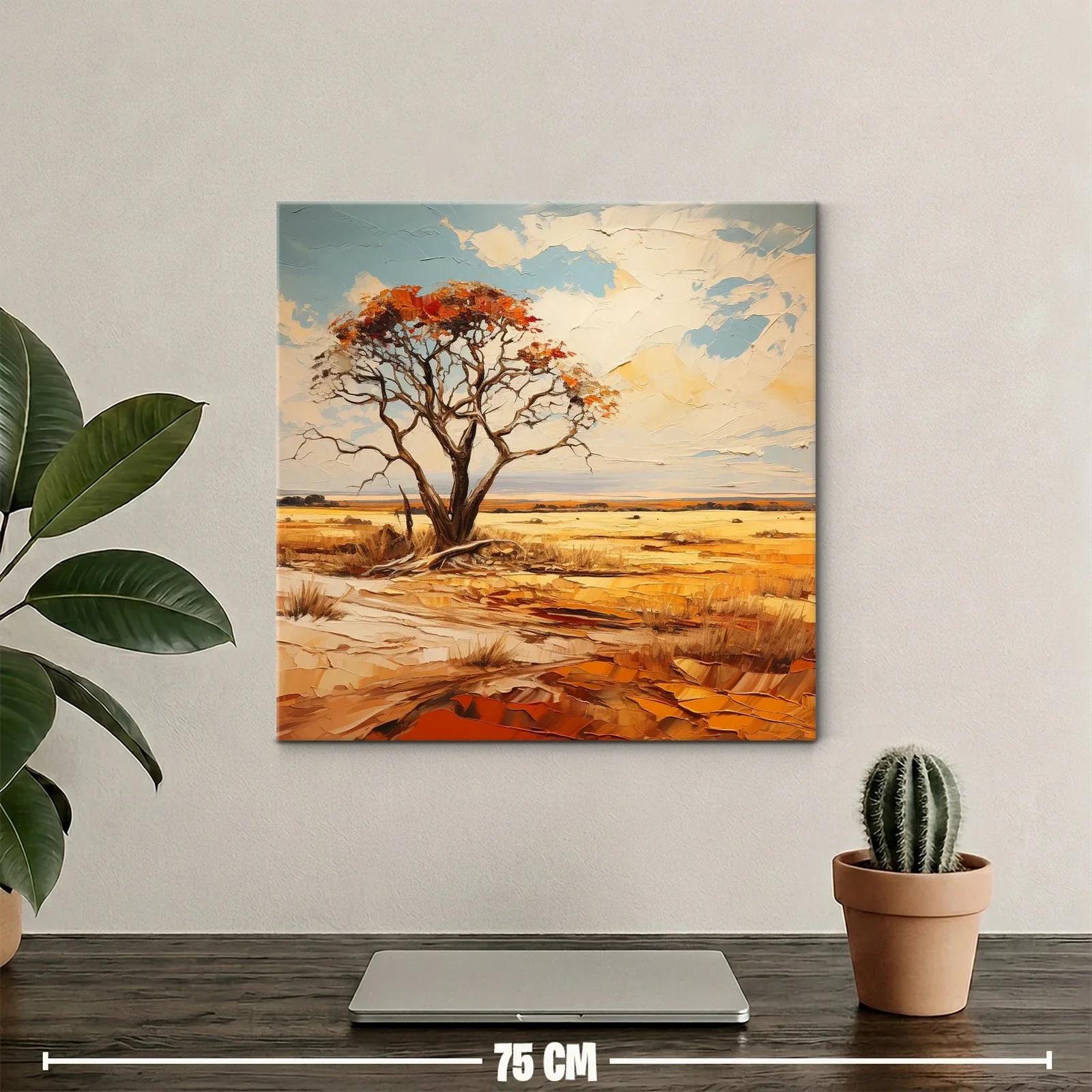 Paisaje sereno con árbol solitario y cielo abierto — miniatura 2