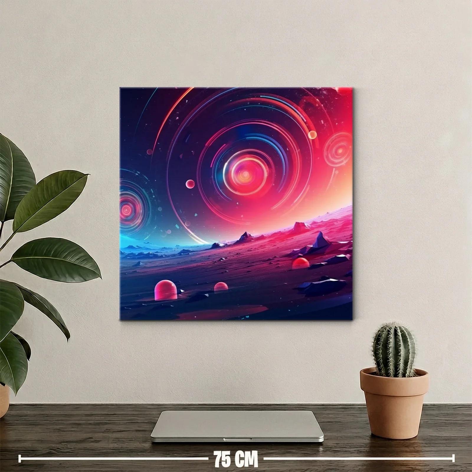 Paisaje cósmico con espirales de luz y tonos vibrantes — miniatura 2