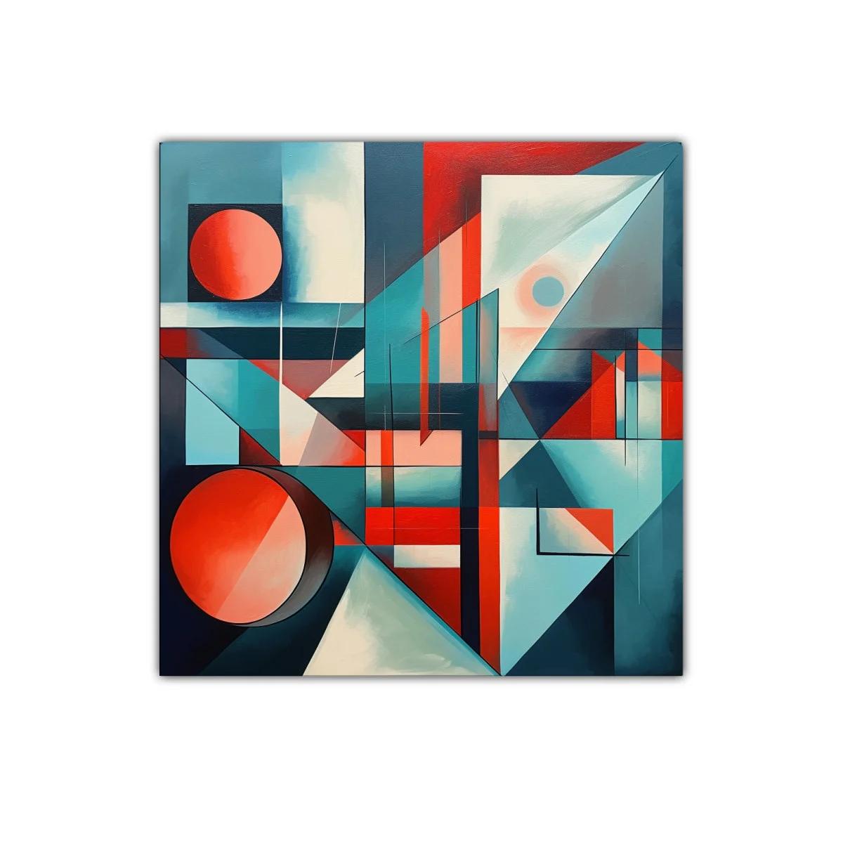 Composición geométrica con tonos vibrantes y contrastes — imagen principal