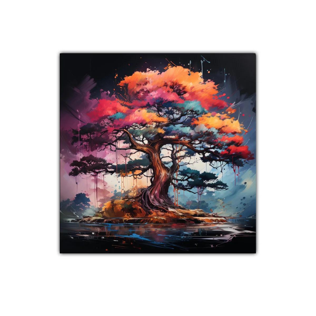 Árbol lleno de vida con tonos vibrantes y detalle dinámico — imagen principal