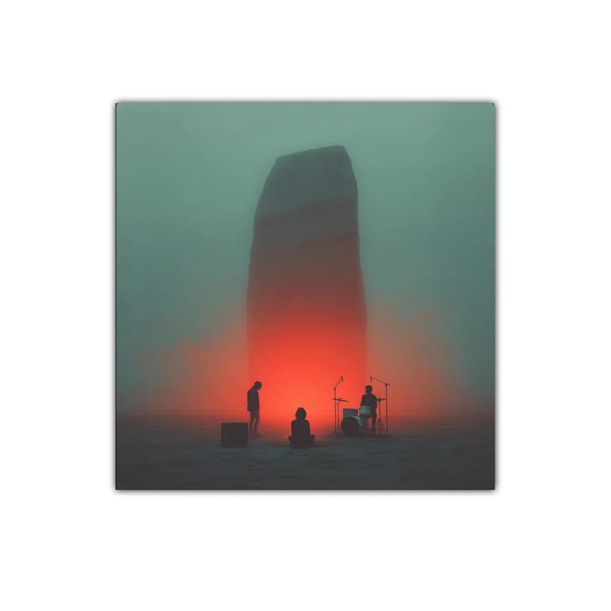 Cuadro moderno con escena en atmósfera misteriosa y luz intensa — imagen principal