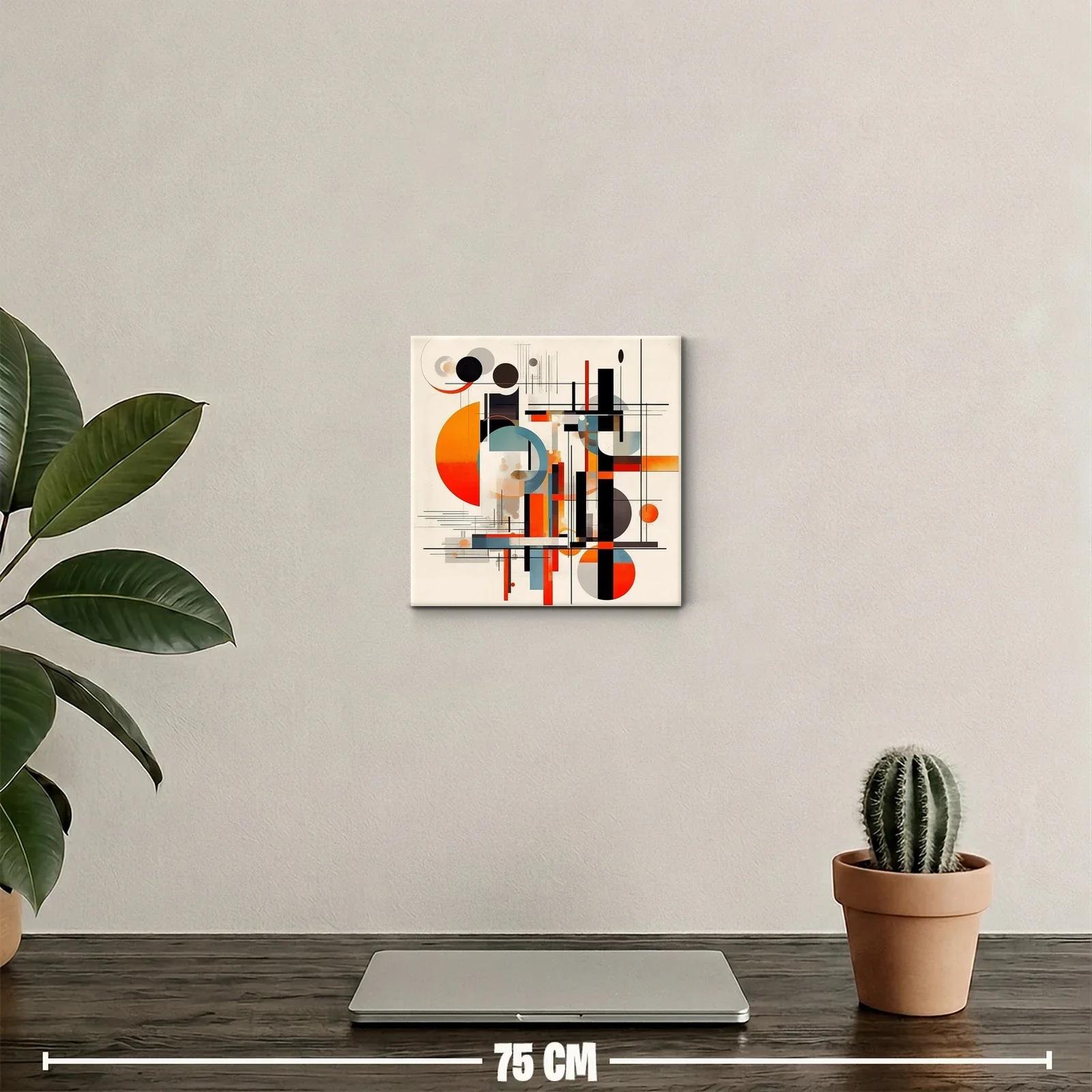 Composición Abstracta con Formas Geométricas y Colores Vibrantes — miniatura 2