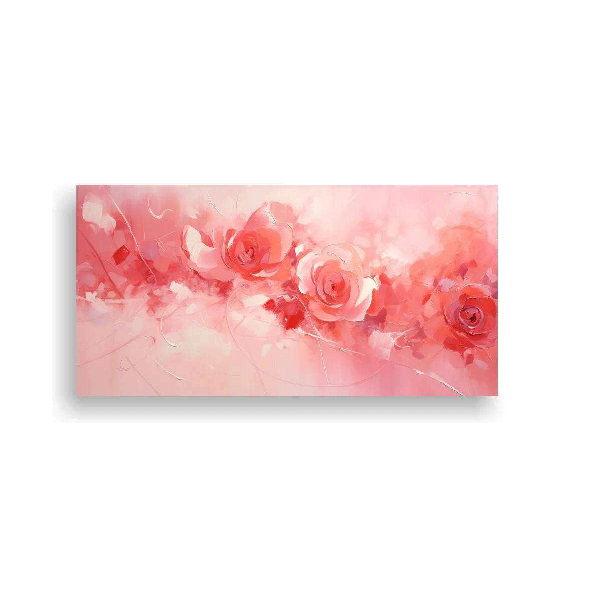 Cuadro rosas rosadas etéreas