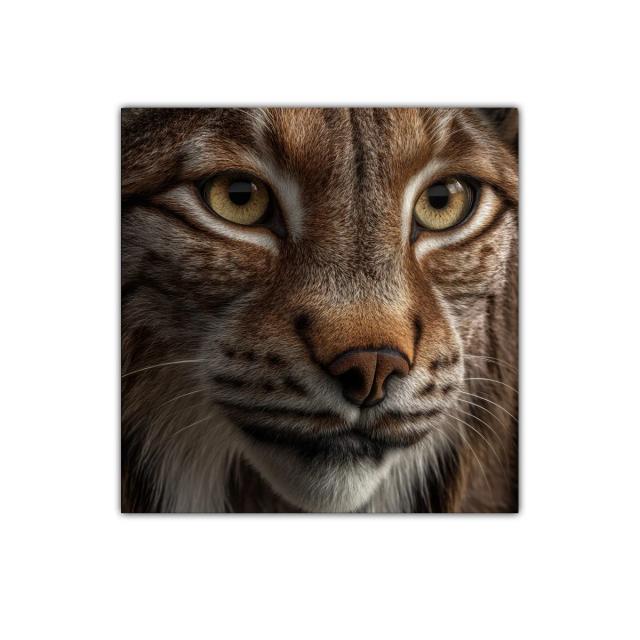 Impactante retrato felino con mirada penetrante y pelaje realista