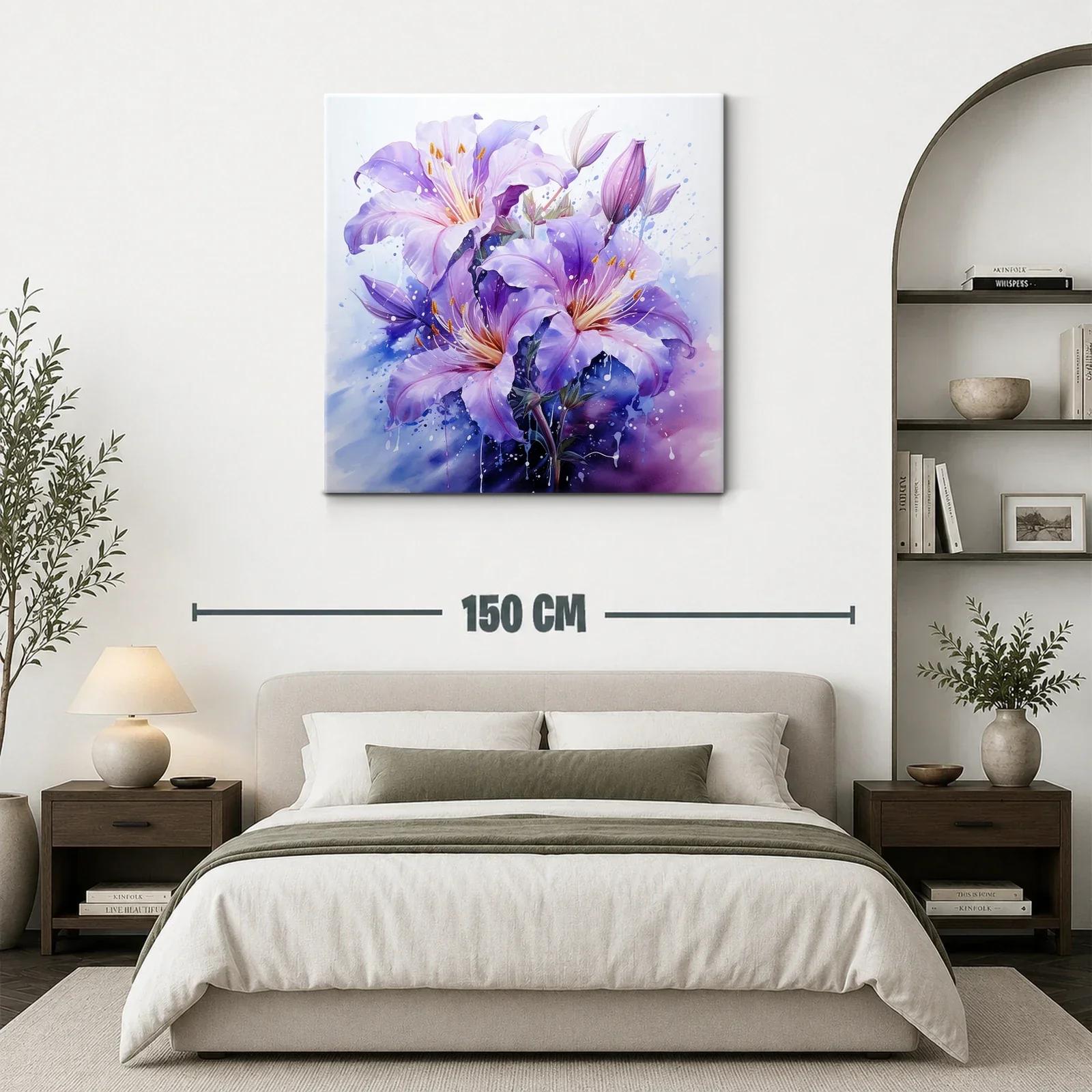 Flores Líricas en Tonos Violetas y Lilas — miniatura 3