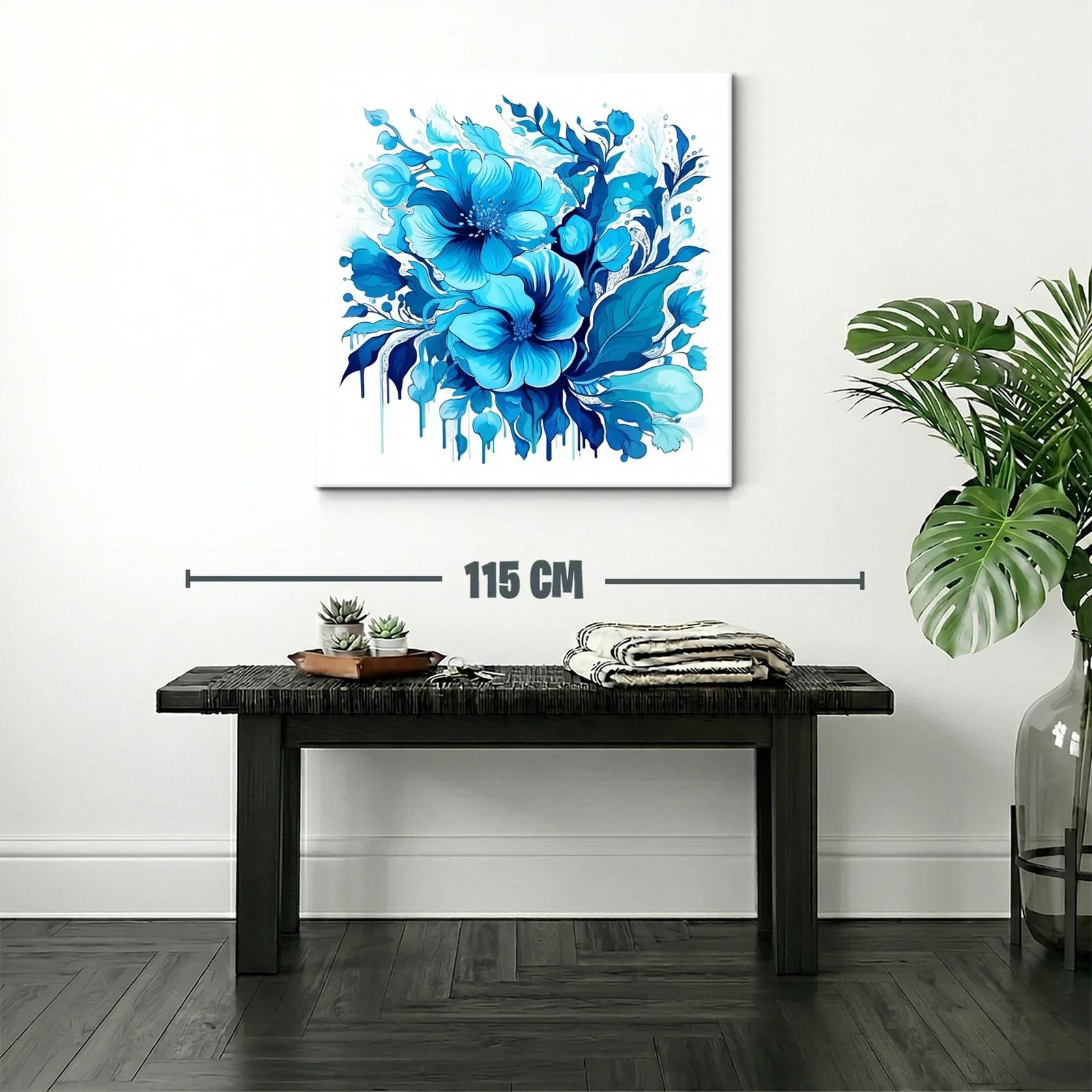 Flores azules en composición vibrante y elegante — miniatura 2