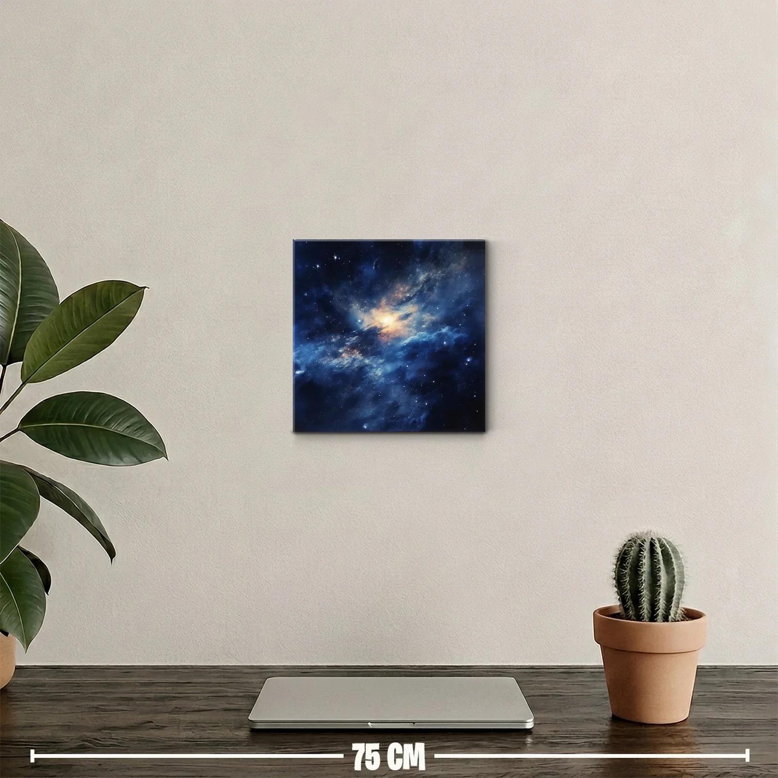 Vibrante espacio cósmico con estrellas y nebulosas luminosas — miniatura 2