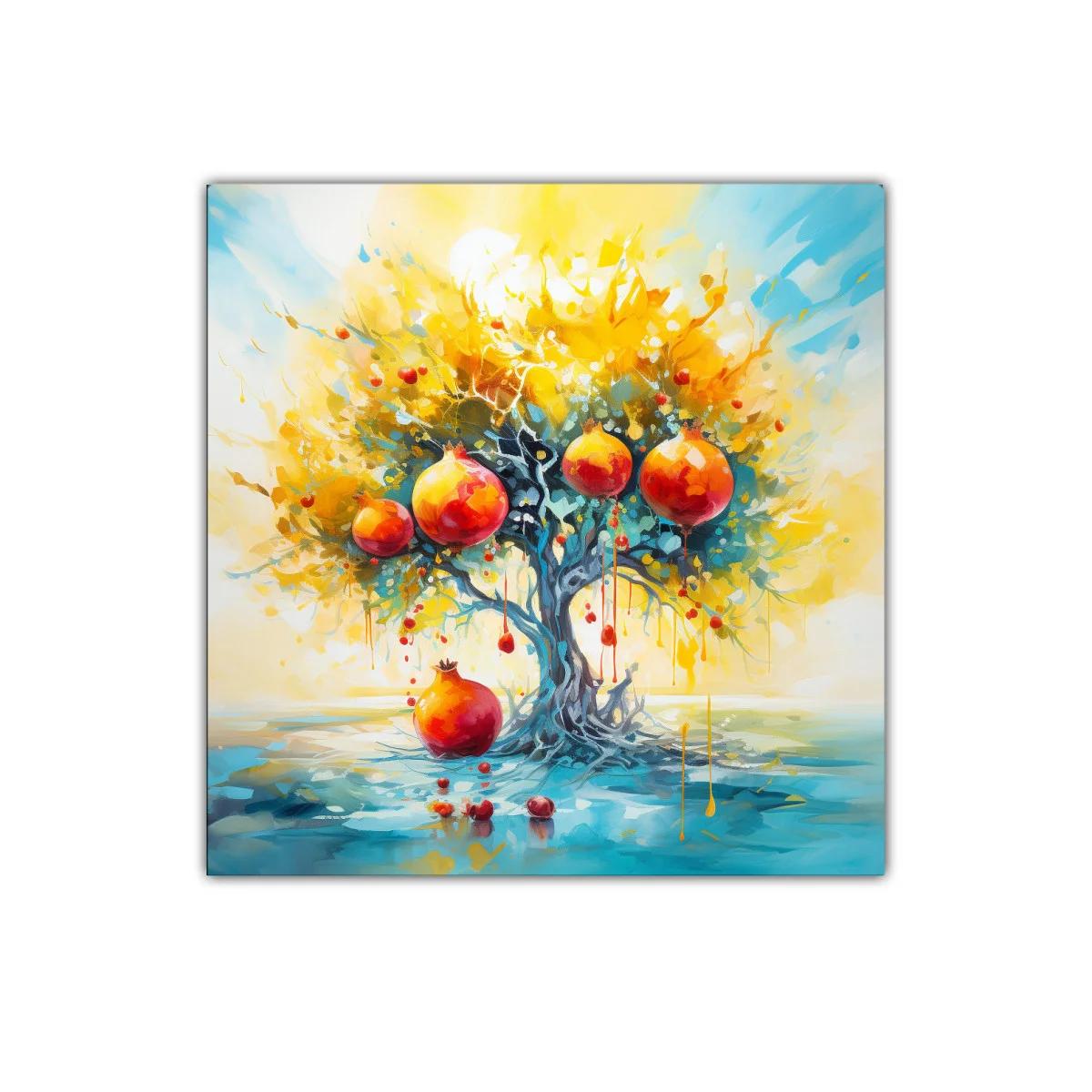 Árbol de granadas en vibrante explosión de color — miniatura 1