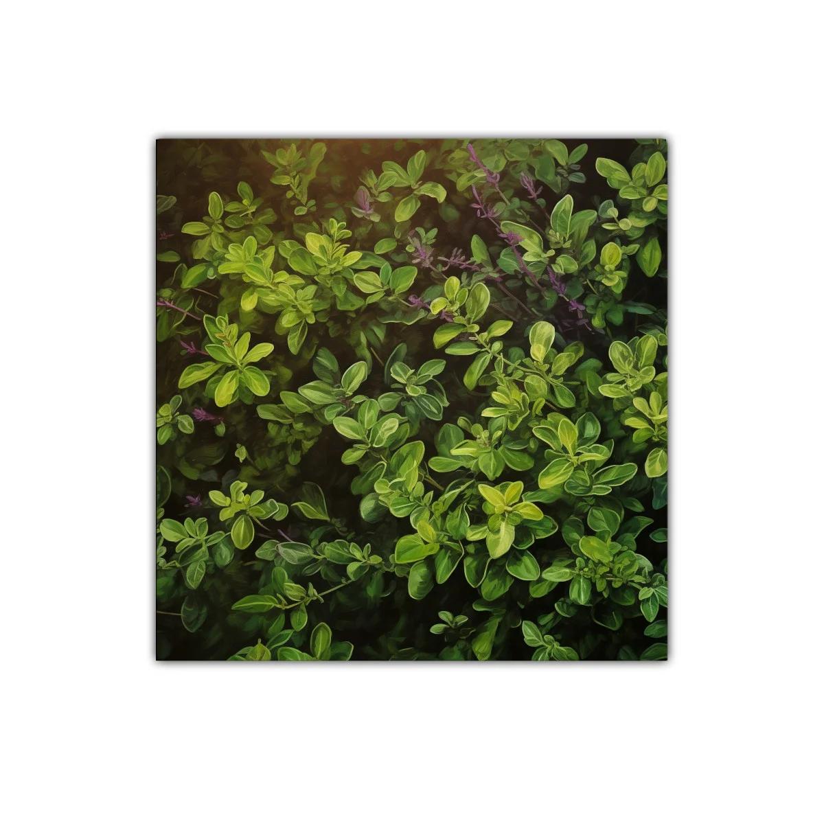 Cuadro decorativo con exuberante follaje verde — imagen principal