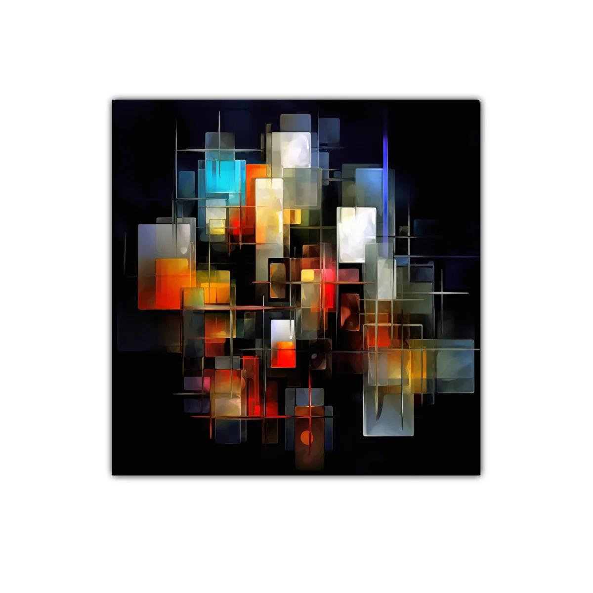 Composición abstracta de formas y luces vibrantes — imagen principal