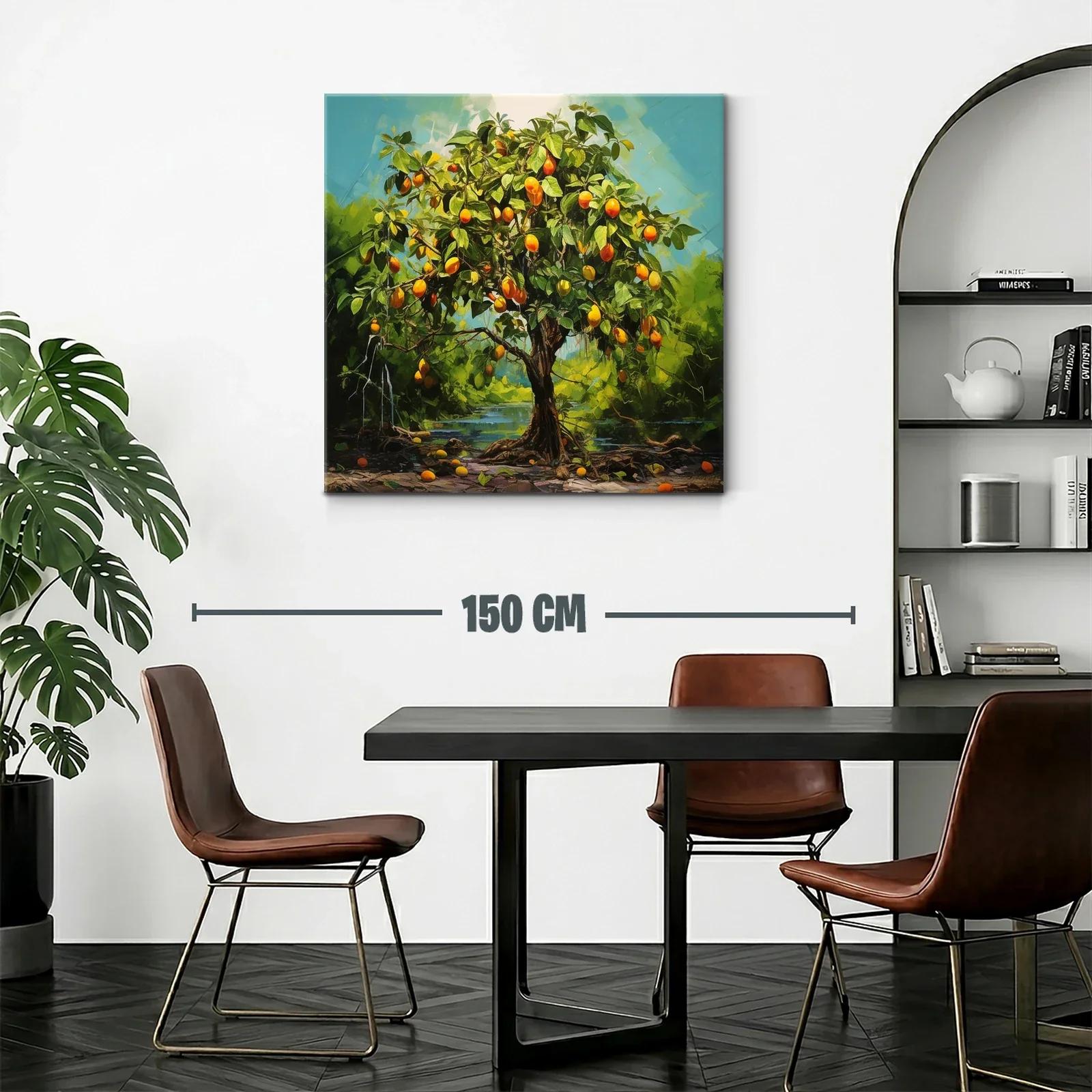 Árbol frutal con frutos naranjas vibrantes en paisaje natural — miniatura 2