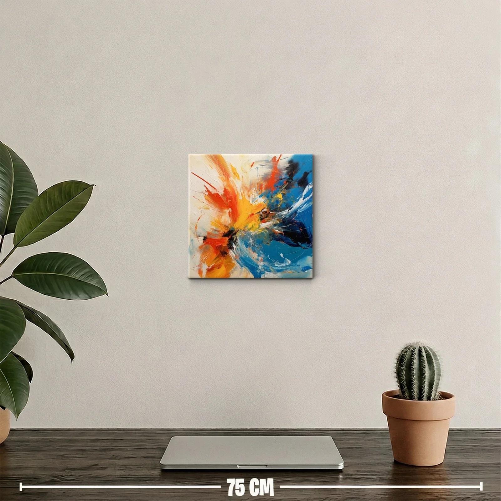 Explosión de colores cálidos y fríos con energía vibrante — miniatura 2