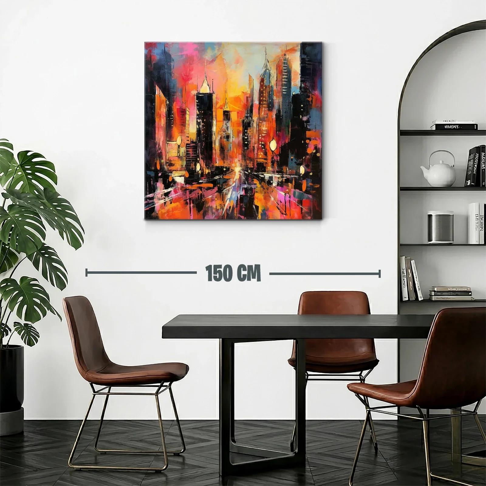 Atardecer vibrante en ciudad moderna llena de energía — miniatura 2