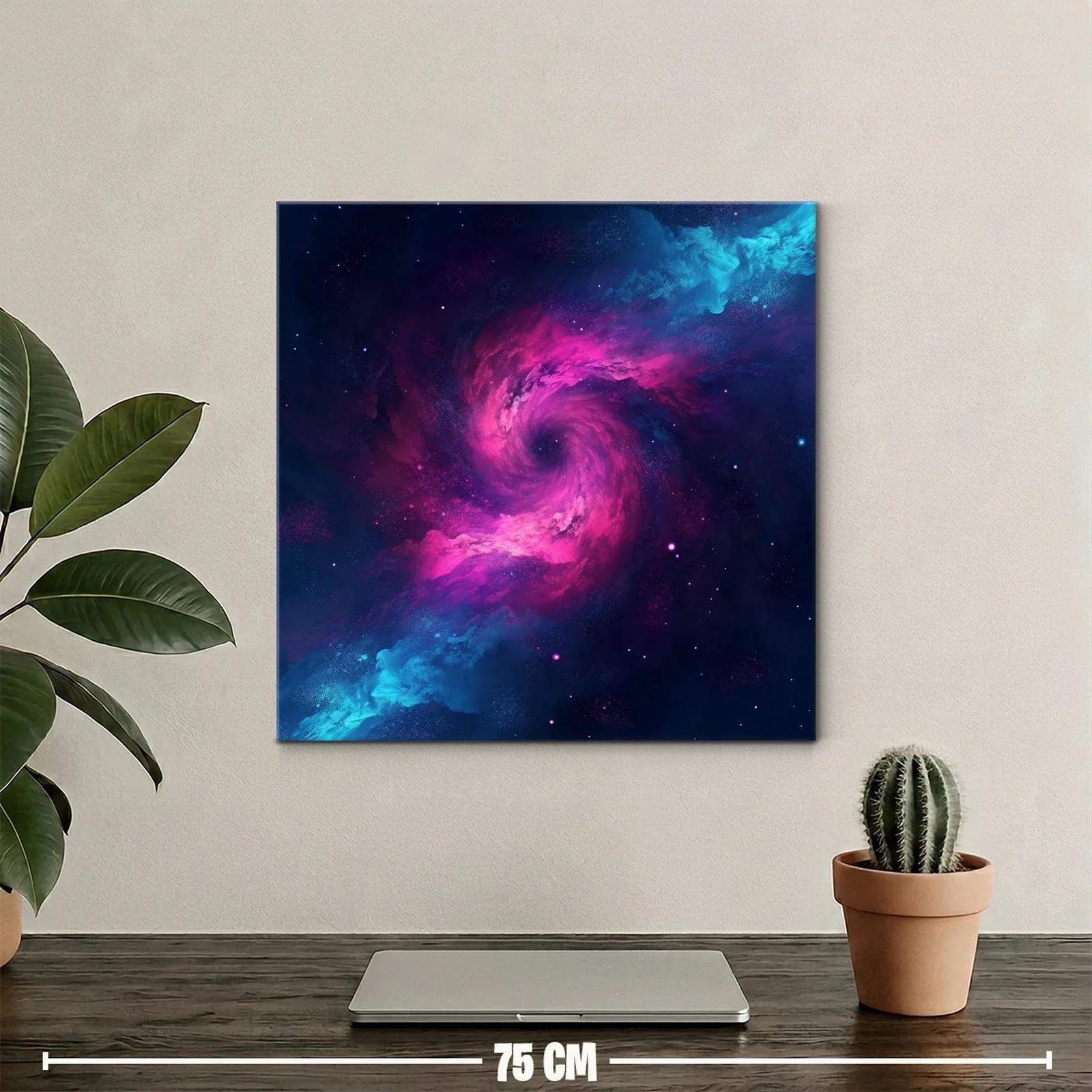 Explosión Cósmica en Tonos Vivos de Azul y Rosa — miniatura 2