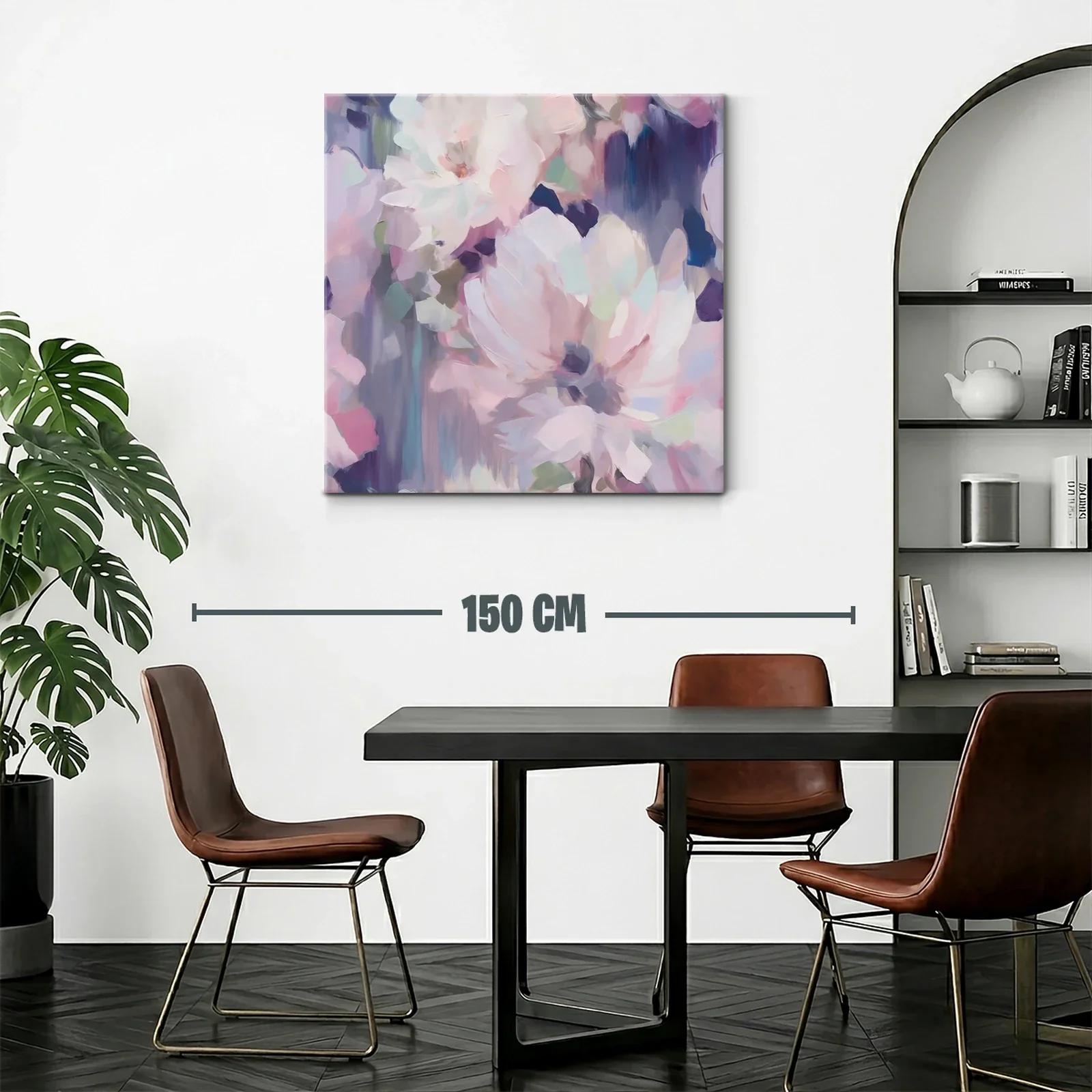 Cuadro floral en tonos pastel para ambiente elegante — miniatura 2