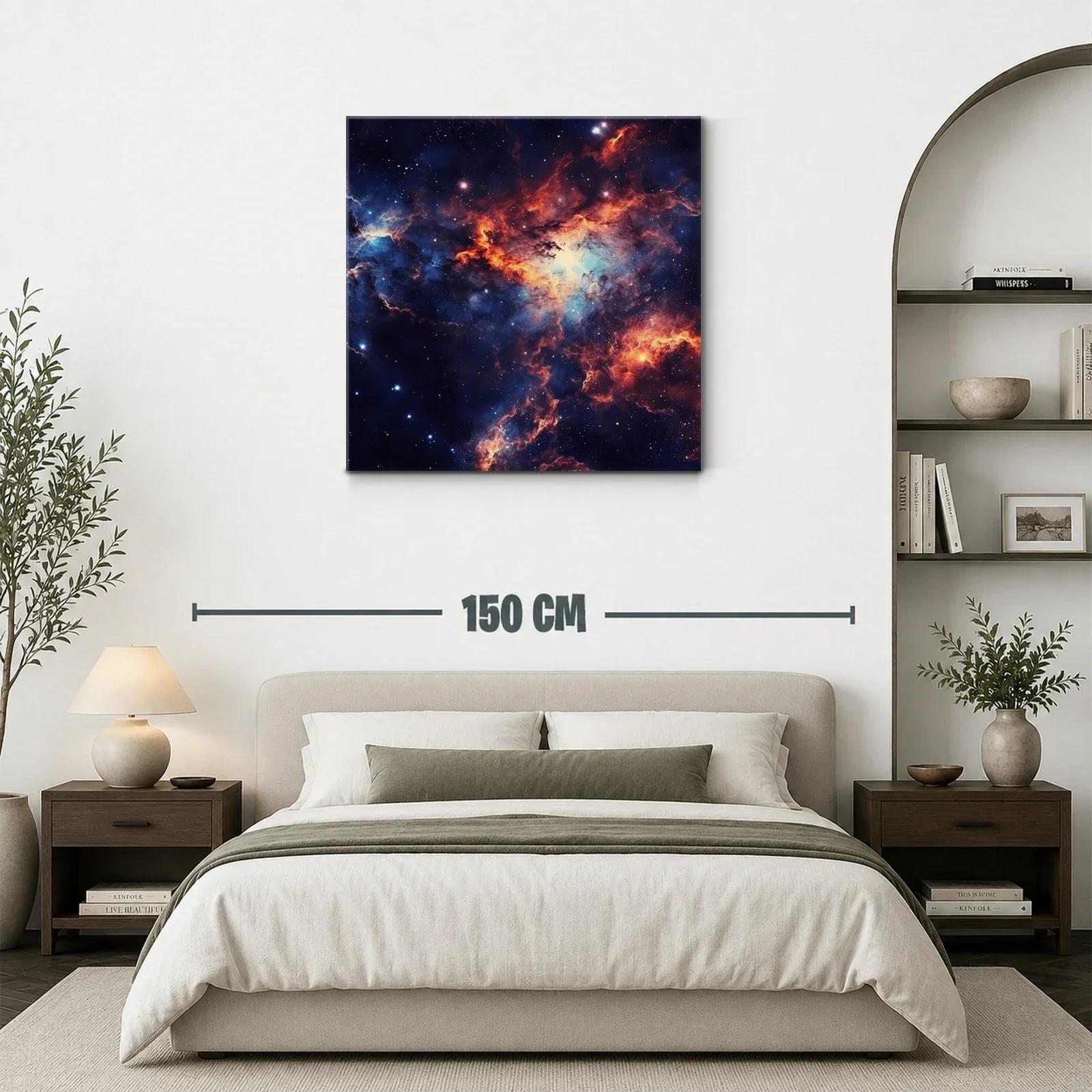 Nebulosa cósmica con vibrantes tonos de azul y naranja — miniatura 3